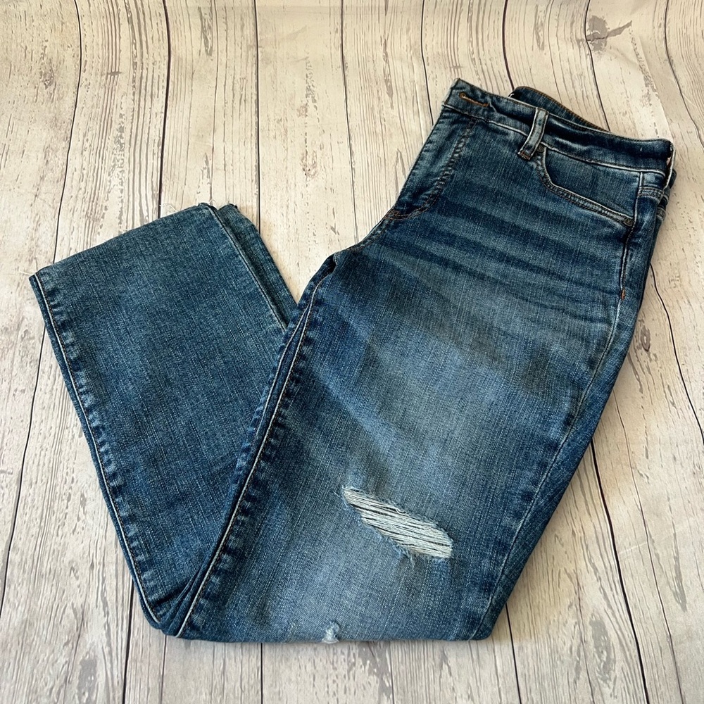 KUT from the Kloth Reese High Rise Fab Ab ankle straight leg jeans